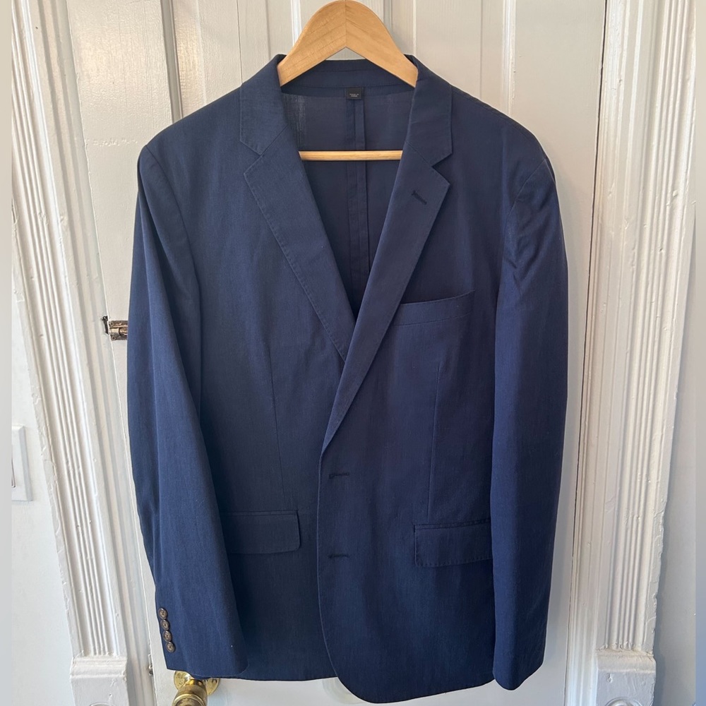 Jcrew Ludlow Slim-fit unstructured suit jacket in cotton-linen